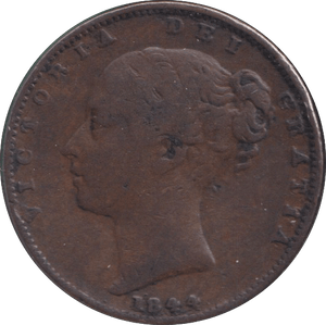 1844 FARTHING ( FINE ) - FARTHING - Cambridgeshire Coins