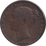 1844 FARTHING ( FINE ) - FARTHING - Cambridgeshire Coins