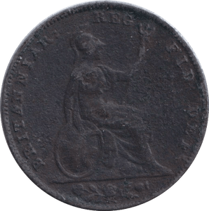 1844 FARTHING ( FINE ) - FARTHING - Cambridgeshire Coins