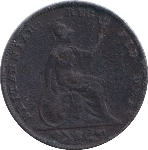1844 FARTHING ( FINE ) - FARTHING - Cambridgeshire Coins