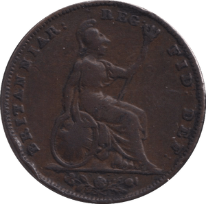 1844 FARTHING ( FINE ) - FARTHING - Cambridgeshire Coins