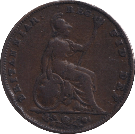 1844 FARTHING ( FINE ) - FARTHING - Cambridgeshire Coins