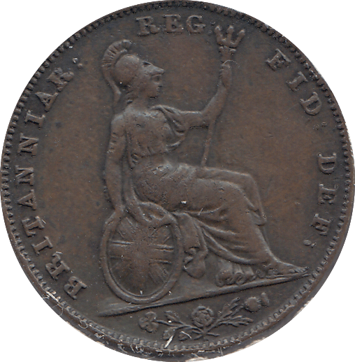 1844 FARTHING ( GF ) - FARTHING - Cambridgeshire Coins