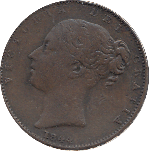 1844 FARTHING ( GF ) - FARTHING - Cambridgeshire Coins