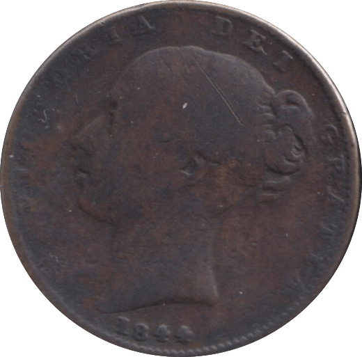 1844 FARTHING ( NF ) - FARTHING - Cambridgeshire Coins