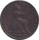 1844 FARTHING ( NF ) - FARTHING - Cambridgeshire Coins