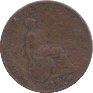 1844 FINE FAIR HALFPENNY - HALFPENNY - Cambridgeshire Coins