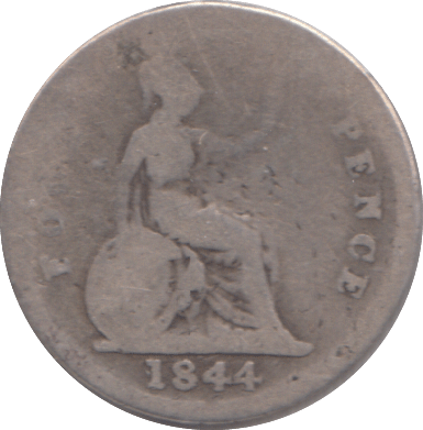 1844 FOURPENCE ( NF ) - FOURPENCE - Cambridgeshire Coins