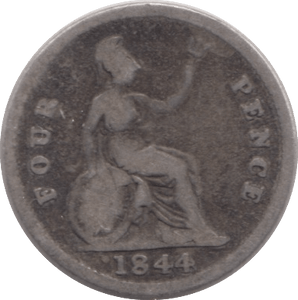1844 FOURPENCE ( NF ) - MAUNDY FOURPENCE - Cambridgeshire Coins