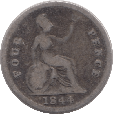 1844 FOURPENCE ( NF ) - MAUNDY FOURPENCE - Cambridgeshire Coins