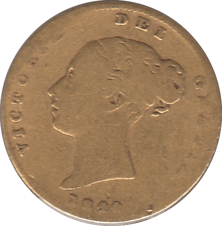 1844 GOLD HALF SOVEREIGN - HALF SOVEREIGN - Cambridgeshire Coins