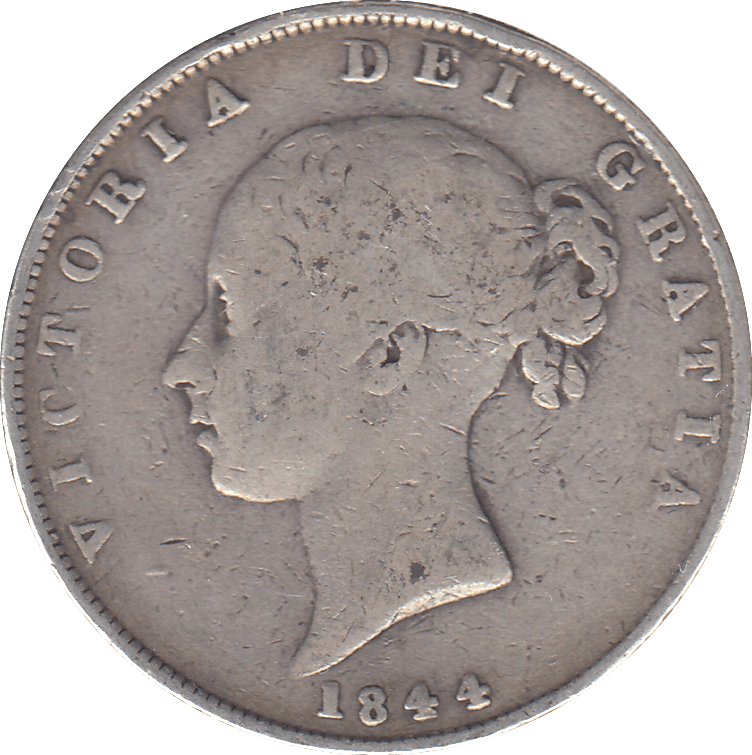 1844 HALF CROWN ( F ) - WORLD COINS - Cambridgeshire Coins