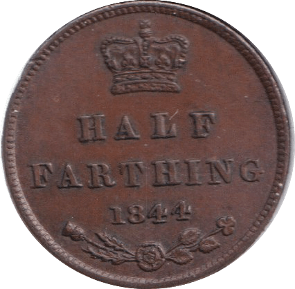 1844 HALF FARTHING ( AUNC ) - HALF FARTHING - Cambridgeshire Coins