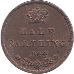 1844 HALF FARTHING ( AUNC ) - Half Farthing - Cambridgeshire Coins