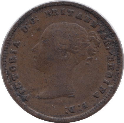 1844 HALF FARTHING ( EF ) - Half Farthing - Cambridgeshire Coins