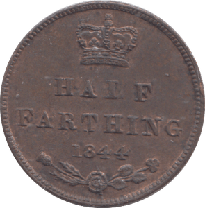 1844 HALF FARTHING ( EF ) - HALF FARTHING - Cambridgeshire Coins