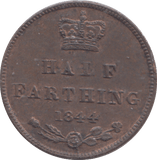1844 HALF FARTHING ( EF ) - HALF FARTHING - Cambridgeshire Coins