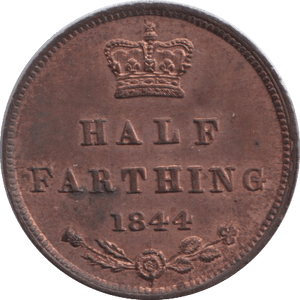 1844 HALF FARTHING ( EF ) - HALF FARTHING - Cambridgeshire Coins