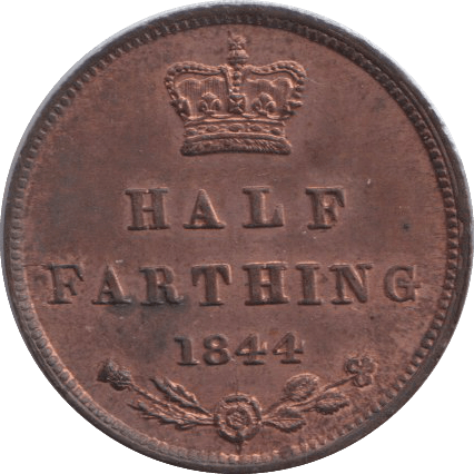 1844 HALF FARTHING ( EF ) - HALF FARTHING - Cambridgeshire Coins