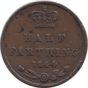 1844 HALF FARTHING ( EF ) - Half Farthing - Cambridgeshire Coins