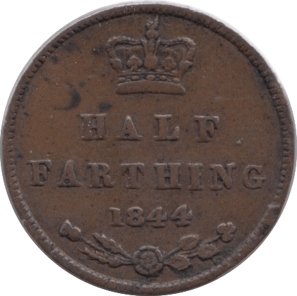 1844 HALF FARTHING ( EF ) - Half Farthing - Cambridgeshire Coins