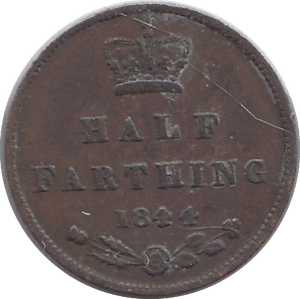 1844 HALF FARTHING F74 ( FINE ) - HALF FARTHING - Cambridgeshire Coins