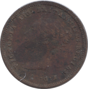 1844 HALF FARTHING F75 ( FINE ) - HALF FARTHING - Cambridgeshire Coins