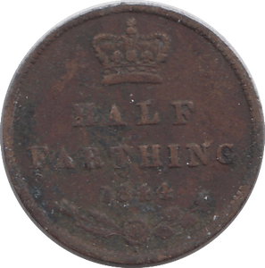1844 HALF FARTHING F76 ( FINE ) - Cambridgeshire Coins