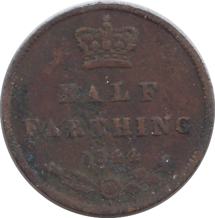 1844 HALF FARTHING F76 ( FINE ) - Cambridgeshire Coins