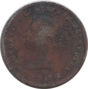 1844 HALF FARTHING F76 ( FINE ) - Cambridgeshire Coins