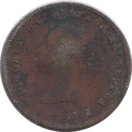1844 HALF FARTHING F76 ( FINE ) - Cambridgeshire Coins