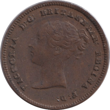 1844 HALF FARTHING ( FINE ) 6 - HALF FARTHING - Cambridgeshire Coins