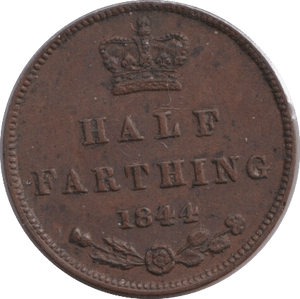 1844 HALF FARTHING ( FINE ) 6 - HALF FARTHING - Cambridgeshire Coins