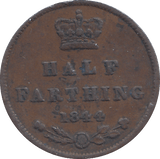 1844 HALF FARTHING ( FINE ) - HALF FARTHING - Cambridgeshire Coins
