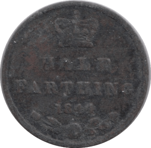 1844 HALF FARTHING ( FINE ) - Half Farthing - Cambridgeshire Coins