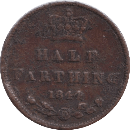 1844 HALF FARTHING ( FINE ) - HALF FARTHING - Cambridgeshire Coins