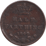 1844 HALF FARTHING ( FINE ) - HALF FARTHING - Cambridgeshire Coins