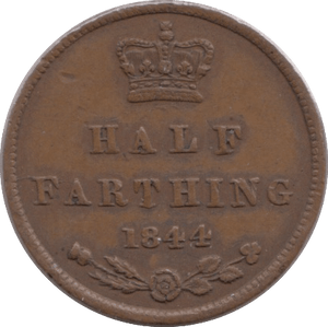 1844 HALF FARTHING ( FINE ) - One Third Farthing - Cambridgeshire Coins