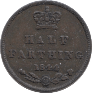 1844 HALF FARTHING ( GF ) 4 - Half Farthing - Cambridgeshire Coins