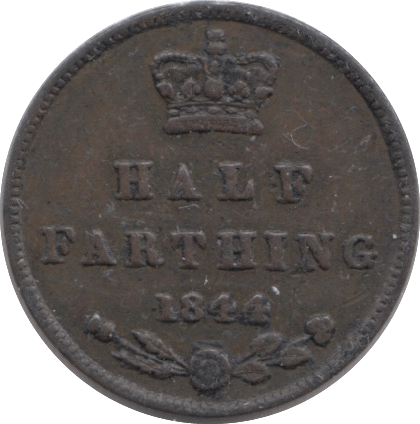 1844 HALF FARTHING ( GF ) 4 - Half Farthing - Cambridgeshire Coins
