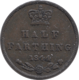 1844 HALF FARTHING ( GF ) 4 - Half Farthing - Cambridgeshire Coins