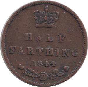 1844 HALF FARTHING ( GF ) 5 - Half Farthing - Cambridgeshire Coins