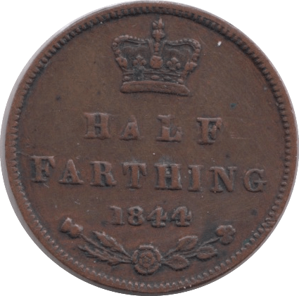 1844 HALF FARTHING ( GF ) 5 - Half Farthing - Cambridgeshire Coins