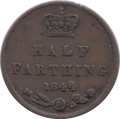 1844 HALF FARTHING ( GF ) - Half Farthing - Cambridgeshire Coins