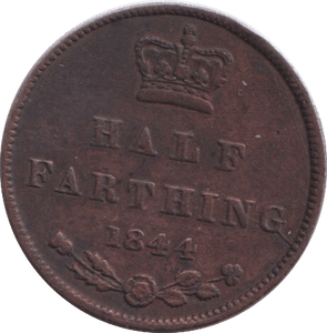 1844 HALF FARTHING ( GF ) - HALF FARTHING - Cambridgeshire Coins