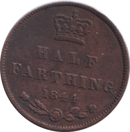 1844 HALF FARTHING ( GF ) - HALF FARTHING - Cambridgeshire Coins