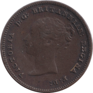 1844 HALF FARTHING ( GVF ) 1 - HALF FARTHING - Cambridgeshire Coins
