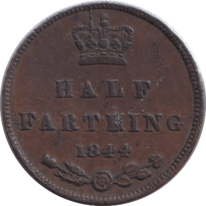 1844 HALF FARTHING ( GVF ) 2 - HALF FARTHING - Cambridgeshire Coins