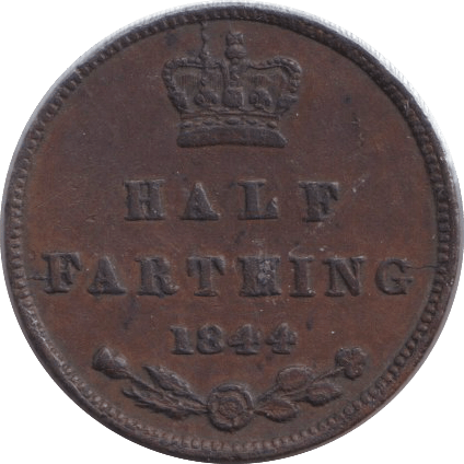 1844 HALF FARTHING ( GVF ) 2 - HALF FARTHING - Cambridgeshire Coins