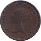 1844 HALF FARTHING ( GVF ) 2 - HALF FARTHING - Cambridgeshire Coins